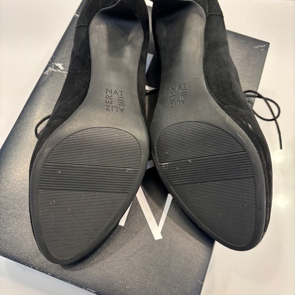 Naturalizer Macie Black Lace-Up Heels Women’s Size 9M Suede-Like Pumps - Picture 5 of 8